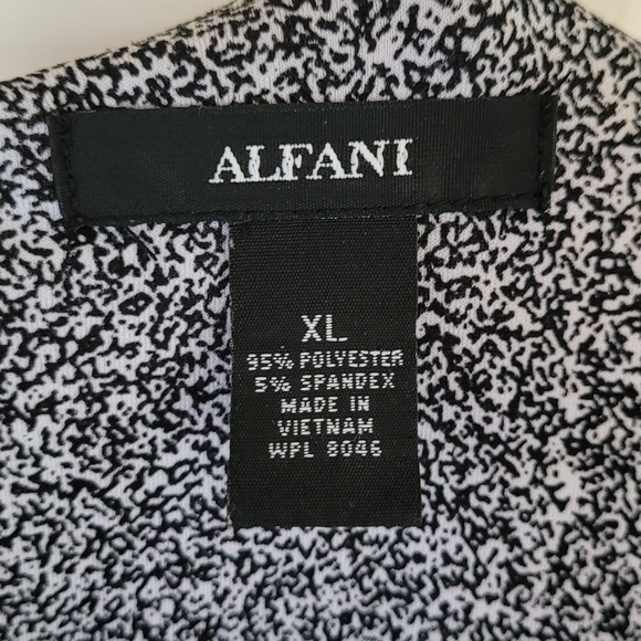 Asymmetrical Alfani Sweater Womens XL | Black and White - Picture 7 of 7